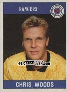 Figurina Chris Woods - UK Football 1989-1990 - Panini