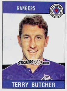 Figurina Terry Butcher - UK Football 1989-1990 - Panini