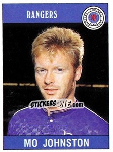 Sticker Mo Johnston - UK Football 1989-1990 n. 455 - Panini