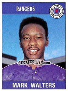 Sticker Mark Walters - UK Football 1989-1990 n. 456 - Panini