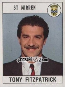 Cromo Tony Fitzpatrick - UK Football 1989-1990 - Panini