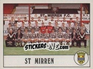 Figurina St Mirren Team - UK Football 1989-1990 n. 466 - Panini