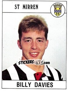 Sticker Billy Davies - UK Football 1989-1990 - Panini