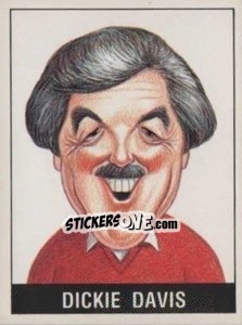 Sticker Dickie Davis - UK Football 1989-1990 - Panini