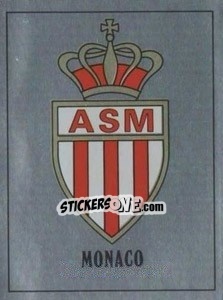 Sticker Monaco Badge - UK Football 1989-1990 n. 481 - Panini