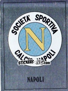 Cromo Napoli Badge - UK Football 1989-1990 n. 484 - Panini