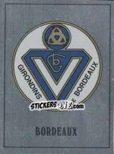Sticker Bordeaux Badge - UK Football 1989-1990 - Panini