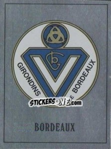 Sticker Bordeaux Badge - UK Football 1989-1990 n. 488 - Panini