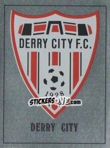 Figurina Derry City Badge - UK Football 1989-1990 n. 489 - Panini