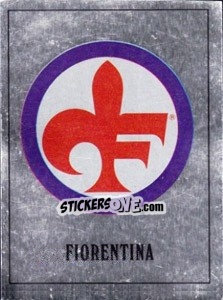 Cromo Fiorentina Badge - UK Football 1989-1990 - Panini