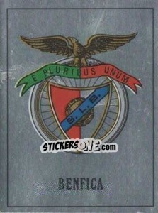 Sticker Benfica Badge - UK Football 1989-1990 - Panini