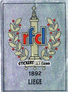 Sticker Standard Liege Badge - UK Football 1989-1990 n. 494 - Panini