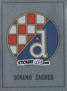 Figurina Dinamo Zagreb Badge - UK Football 1989-1990 - Panini