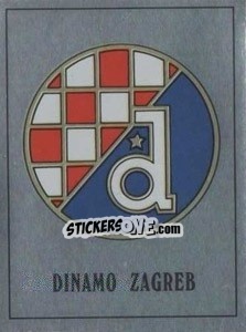 Sticker Dinamo Zagreb Badge - UK Football 1989-1990 n. 495 - Panini