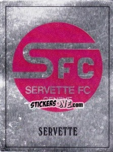 Sticker Servette Badge - UK Football 1989-1990 n. 496 - Panini