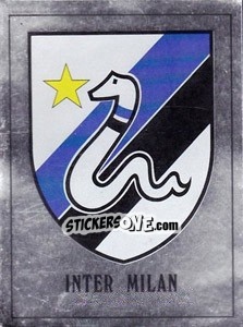 Sticker Inter Milan Badge - UK Football 1989-1990 n. 498 - Panini