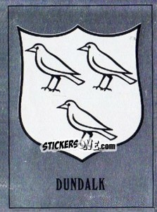 Sticker Dundalk Badge - UK Football 1989-1990 - Panini