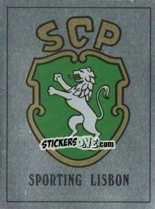 Sticker Sporting Lisbon Badge - UK Football 1989-1990 n. 505 - Panini