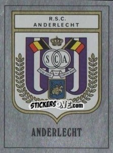 Cromo Anderlecht Badge - UK Football 1989-1990 - Panini