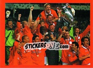 Figurina Winners - Manchester United. Europe 2000 - Futera