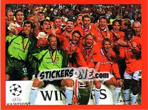 Sticker Winners - Manchester United. Europe 2000 n. 5 - Futera