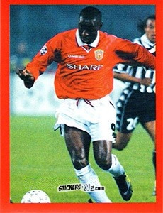 Sticker Andy Cole - Manchester United. Europe 2000 n. 11 - Futera