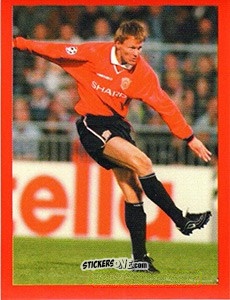 Cromo Teddy Sheringham - Manchester United. Europe 2000 n. 12 - Futera