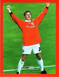 Figurina Ole Gunnar Solskjaer - Manchester United. Europe 2000 n. 13 - Futera