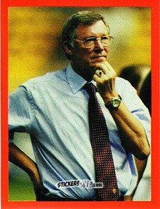 Sticker Alex Ferguson - Manchester United. Europe 2000 n. 24 - Futera