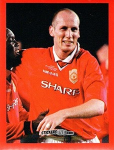 Figurina Jaap Stam - Manchester United. Europe 2000 n. 27 - Futera