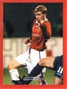 Cromo Paul Scholes - Manchester United. Europe 2000 n. 28 - Futera