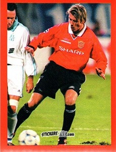 Figurina David Beckham - Manchester United. Europe 2000 n. 35 - Futera