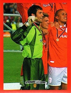 Cromo Raimond van der Gouw - Manchester United. Europe 2000 n. 37 - Futera