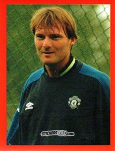 Sticker Massimo Taibi - Manchester United. Europe 2000 n. 38 - Futera