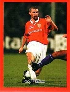 Cromo Roy Keane - Manchester United. Europe 2000 n. 47 - Futera