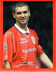 Cromo Roy Keane - Manchester United. Europe 2000 n. 50 - Futera