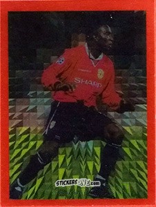 Cromo Dwight Yorke - Manchester United. Europe 2000 n. 58 - Futera