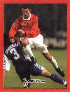 Figurina Ryan Giggs - Manchester United. Europe 2000 n. 64 - Futera