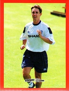 Cromo Gary Neville - Manchester United. Europe 2000 n. 66 - Futera