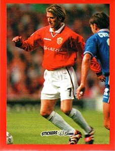 Figurina David Beckham - Manchester United. Europe 2000 n. 81 - Futera