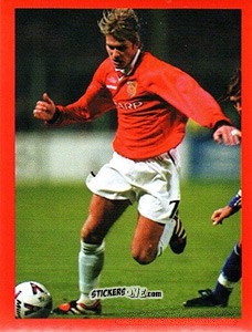 Figurina David Beckham - Manchester United. Europe 2000 n. 85 - Futera