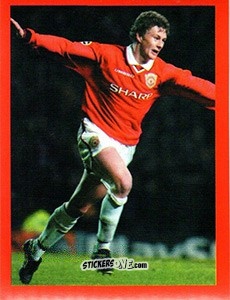 Figurina Ole Gunnar Solskjaer - Manchester United. Europe 2000 n. 101 - Futera