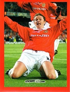 Figurina Ole Gunnar Solskjaer - Manchester United. Europe 2000 n. 104 - Futera