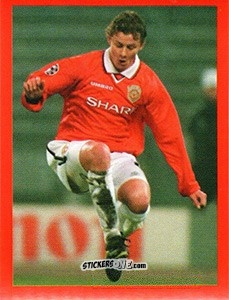 Figurina Ole Gunnar Solskjaer - Manchester United. Europe 2000 n. 105 - Futera