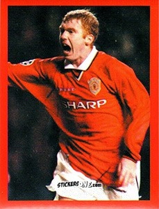 Cromo Paul Scholes - Manchester United. Europe 2000 n. 107 - Futera