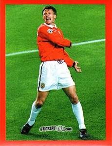 Cromo Teddy Sheringham - Manchester United. Europe 2000 n. 121 - Futera