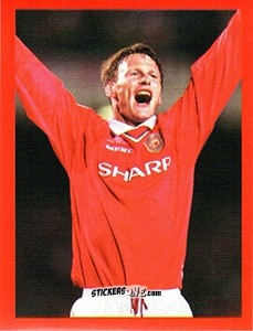 Cromo Teddy Sheringham - Manchester United. Europe 2000 n. 122 - Futera