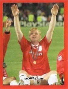 Figurina David May - Manchester United. Europe 2000 n. 140 - Futera