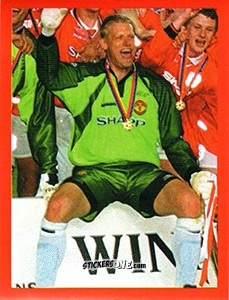Cromo Peter Schmeichel - Manchester United. Europe 2000 n. 151 - Futera