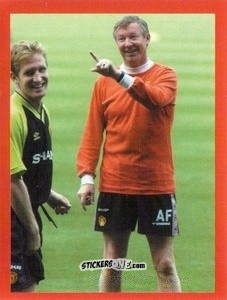 Sticker Alex Ferguson - Manchester United. Europe 2000 n. 157 - Futera